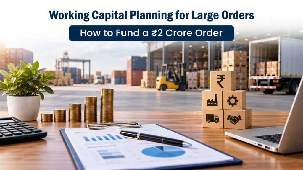 Working Capital Planning for Large Orders