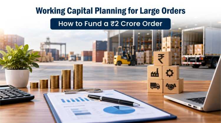 Working Capital Planning for Large Orders